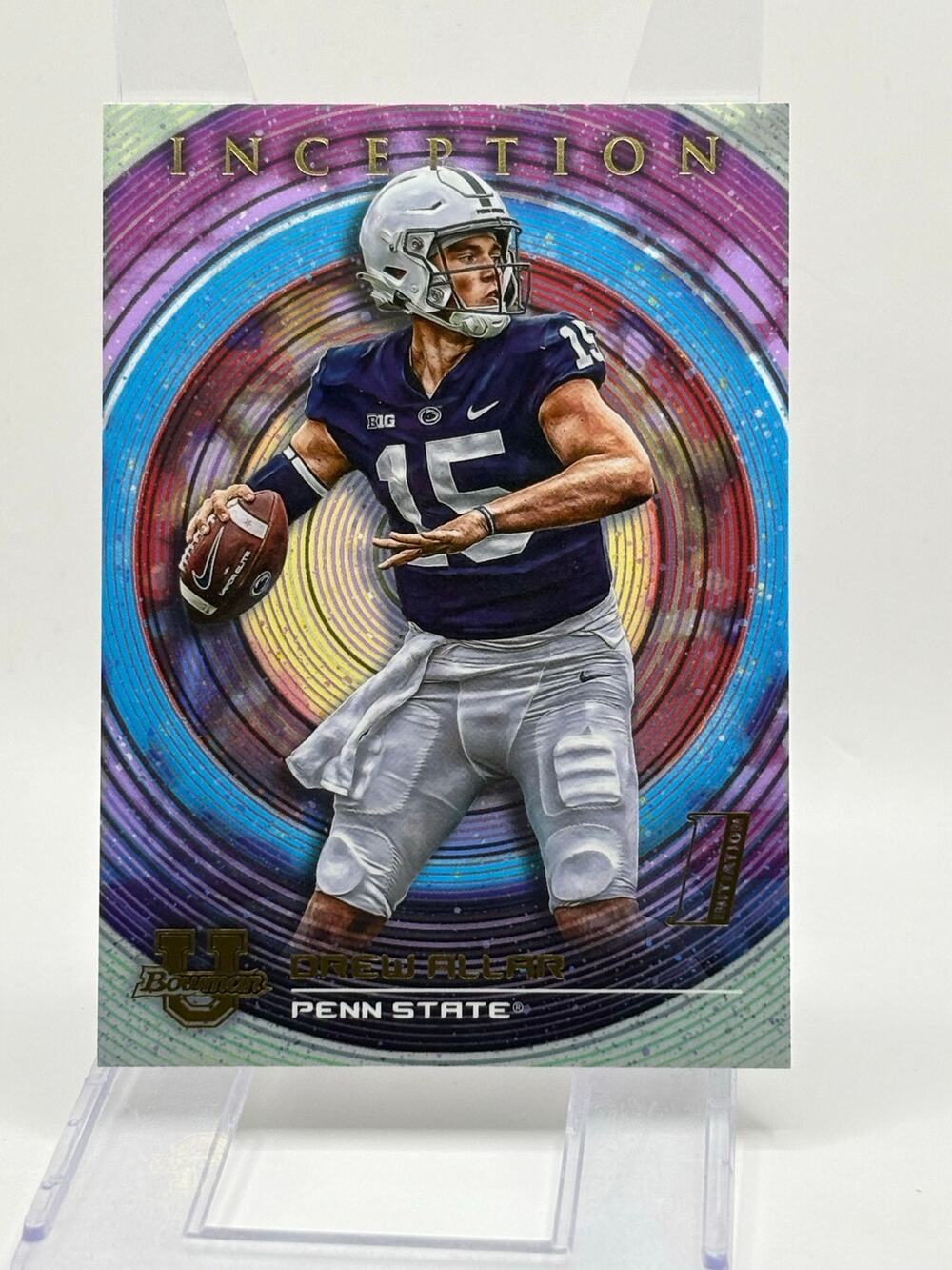 2022-23 Bowman Inception University Drew Allar 1st Penn State Steelers